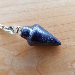 Blue Sandstone Pendulum Keyring