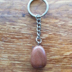 Gold Sandstone Tumble Keyring