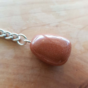 Gold Sandstone Tumble Keyring