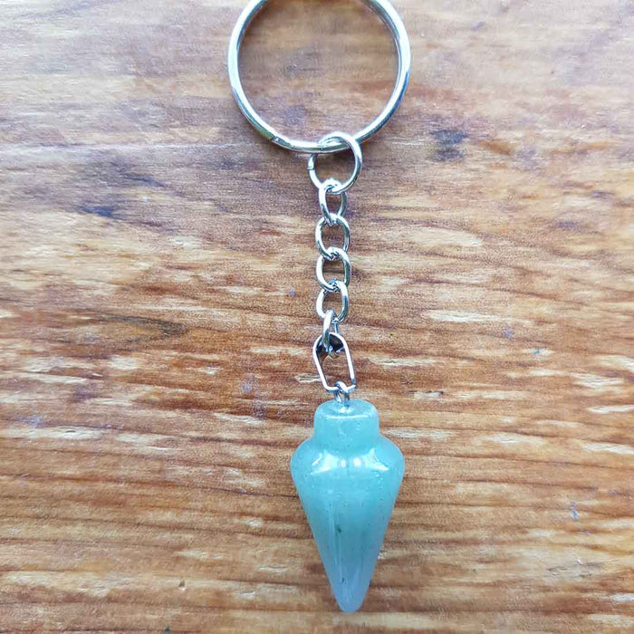 Green Aventurine Pendulum Keyring (assorted)