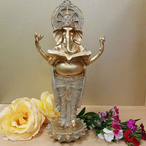 Gold Ganesh (approx 29x16cm)