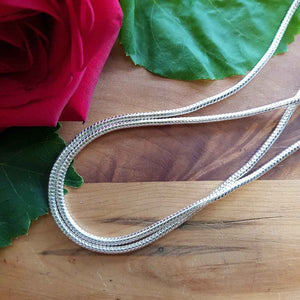 Snake Chain (rhodium over sterling silver) 45cm