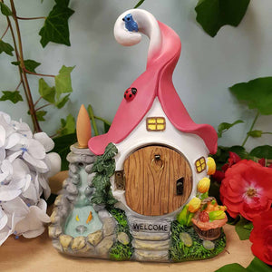 Fairy House Backflow Incense Burner (2assorted approx. 18x15x12cm)