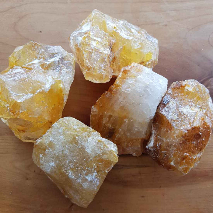 Golden Quartz Rough Rock. (assorted. approx. 5.5-7x3.5-5.5cm)