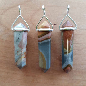 Polychrome Jasper Point Pendant