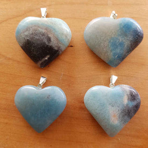 Triallite (aka Trollite) Heart Pendant