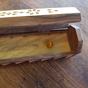Parquet Incense Box Holder (wooden)