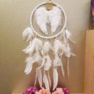 Angel Wing Dream Catcher (approx. 22cm diameter)