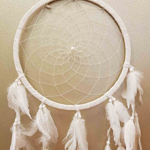 Cream Dream Catcher (approx. 26cm diameter)