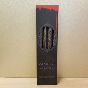 Vampire Tears Candles (Spirit of Equinox box of 4 black tapered candles)