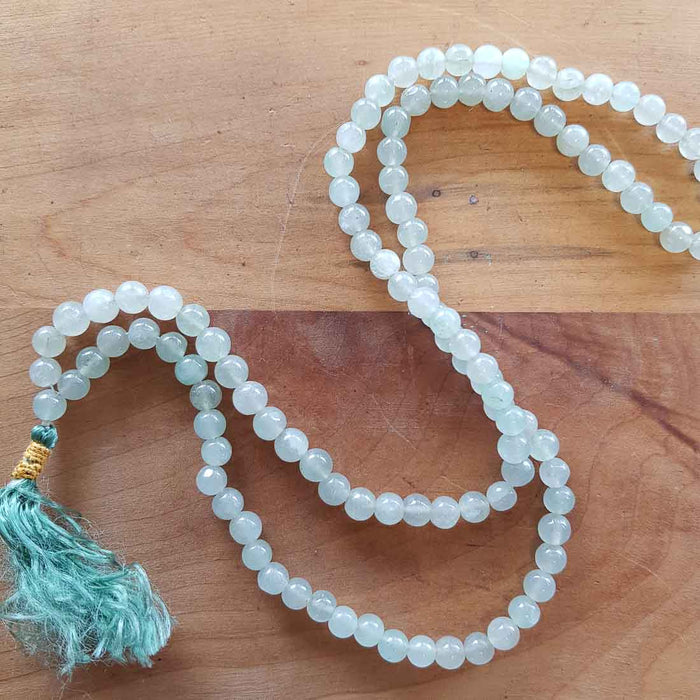 New Jade Mala Prayer Beads (108+Guru Bead)