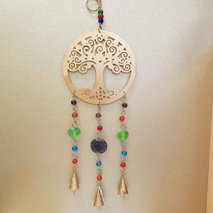 Tree of Life Hanging with Bells (metal approx. 58x15cm).