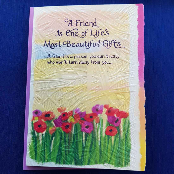 A Friend is One of Lifes Most Beautiful Gifts Greeting Card