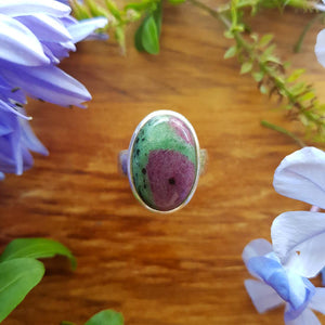 Ruby in Zoisite Ring set in Sterling Silver.