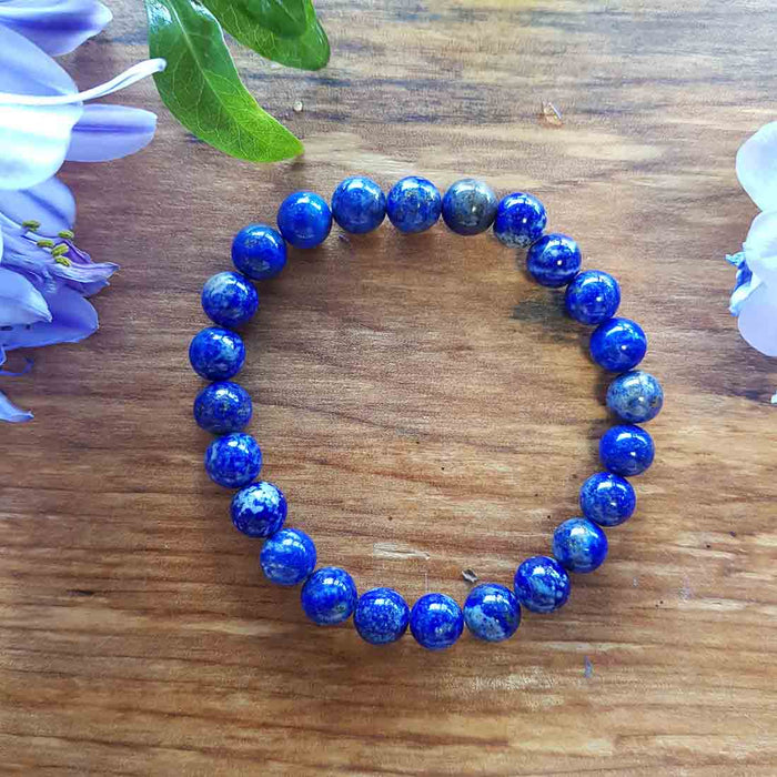 Lapis Bracelet (assorted. approx. 8mm round beads)