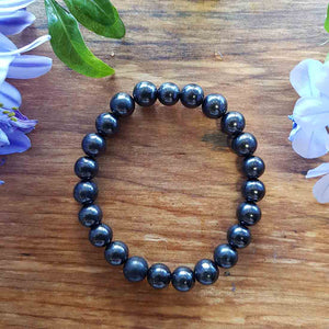 Shungite Bracelet (assorted. approx. 8mm round beads)