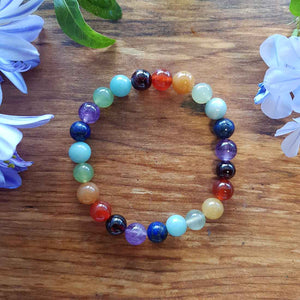 Chakra Bracelet (assorted. approx. 8mm round beads)