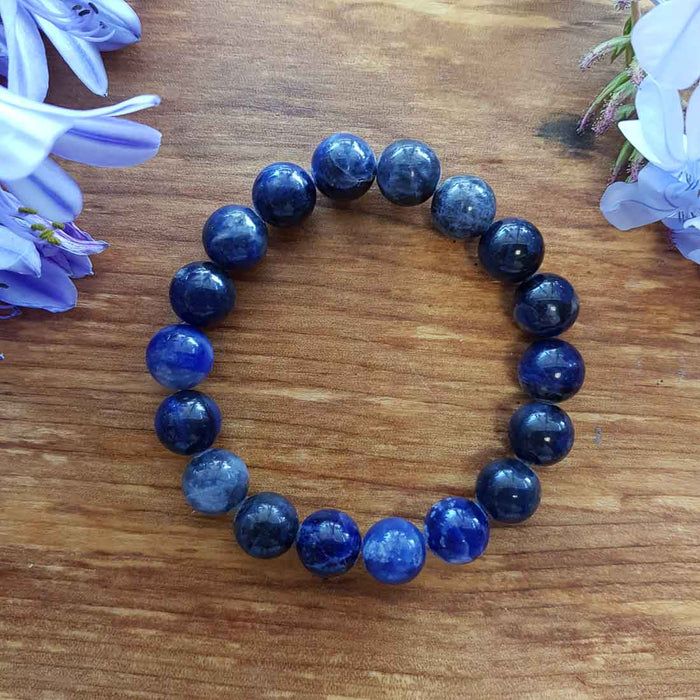 Sodalite Ball Bracelet (beads 10mm)