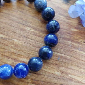 Sodalite Ball Bracelet (beads 10mm)