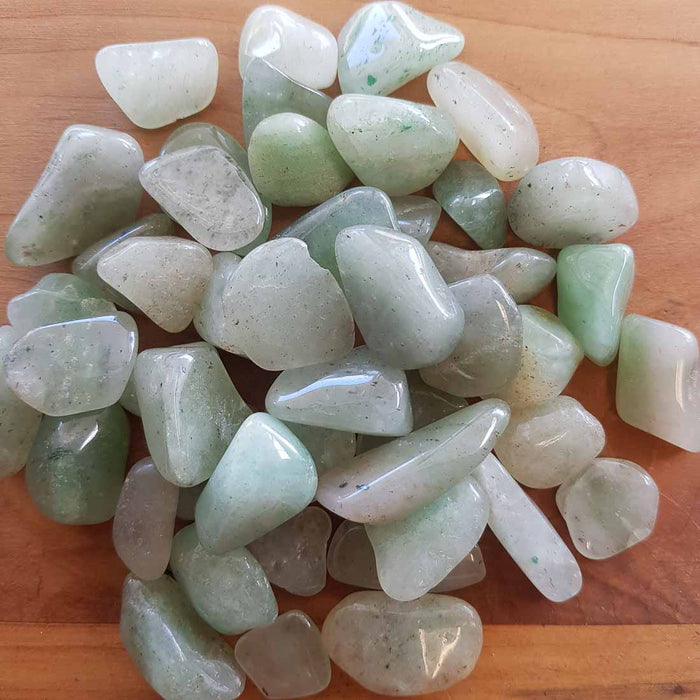 Light Green Aventurine Tumble from Africa (assorted)