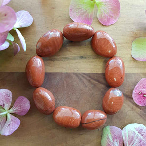 Red Jasper Chunky Nugget Bracelet.