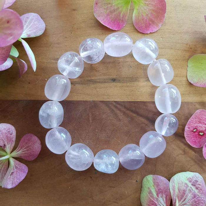 Rose Quartz Chunky Nugget Bracelet (assorted)