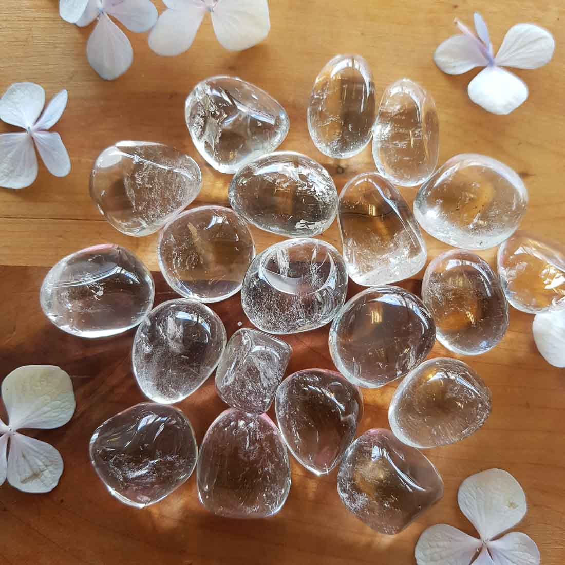 Clear Quartz Tumble (assorted) Inspire Me Online Clear Quartz Tumble (assorted) Inspire Me Online