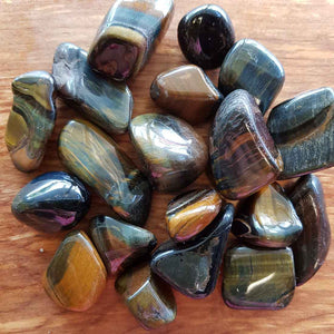 Blue & Gold Tigers Eye Tumble (assorted)