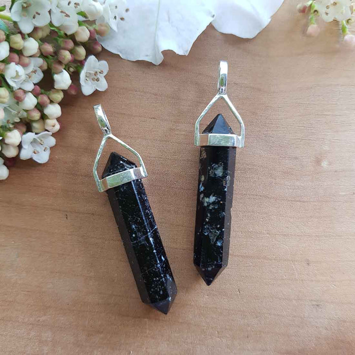 Nuumite Point Pendant (sterling silver)