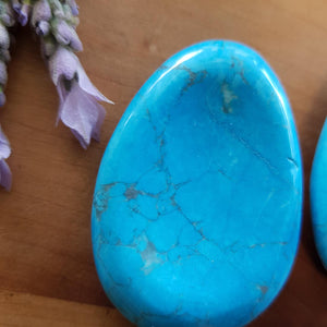 Blue Howlite Worry Stone