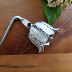 White Candle Snuffer with Diamantes