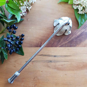 White Candle Snuffer with Diamantes