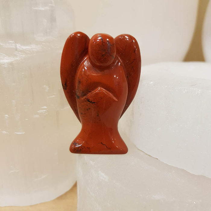 Red Jasper Angel (assorted. approx 4.9x3cm)