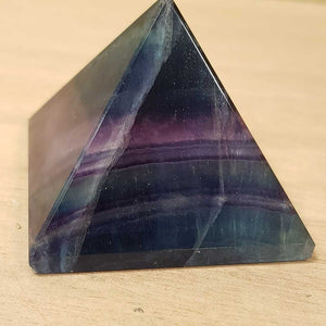 Rainbow Fluorite Pyramid