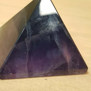 Rainbow Fluorite Pyramid. (approx 5x5x4.5cm)