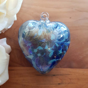 Blue Hand Crafted Friendship Heart (8cm)
