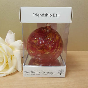 Red & Yellow Hand Crafted Friendship Ball (8cm)