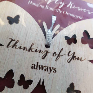 Thinking of You Always Hanging Butterfly. (approx. 8x10cm)