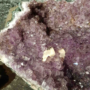 Amethyst Cluster with Calcite (approx. 41x27x12cm)