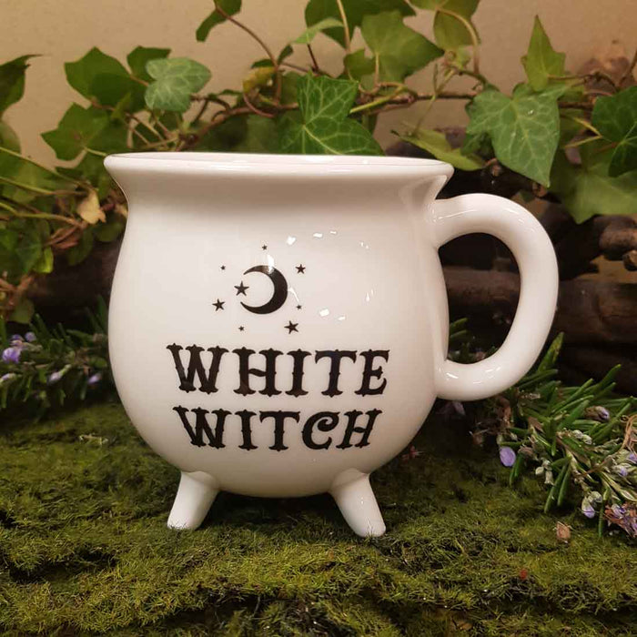 White Witch Cauldron Mug (approx. 10 x 10 x 10cm)