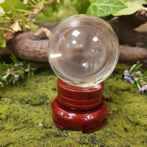 Crystal Ball & Stand (glass approx. 6cm)