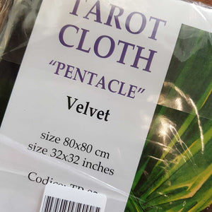 Pentacle Velvet Tarot Cloth. (approx 80x80cm)