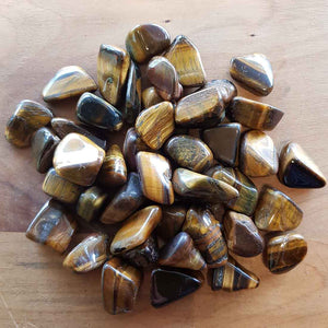 Gold Tigers Eye Tumble. (assorted)