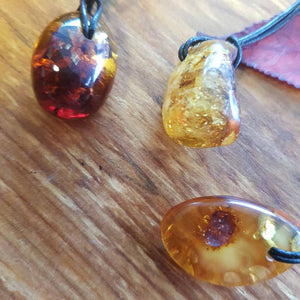 Baltic Amber Pendant. (partially polished. assorted)
