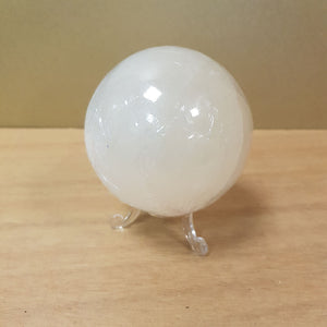 Selenite Sphere. (assorted approx. 8cm diameter)