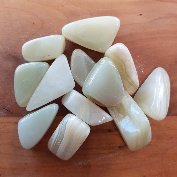 Banded Calcite aka Marble Onyx Tumble (assorted)
