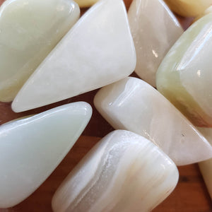 Banded Calcite aka Marble Onyx Tumble. (assorted larger)