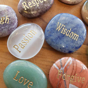 Affirmation Word Stones (assorted. approx. 3-4x3-4cm)