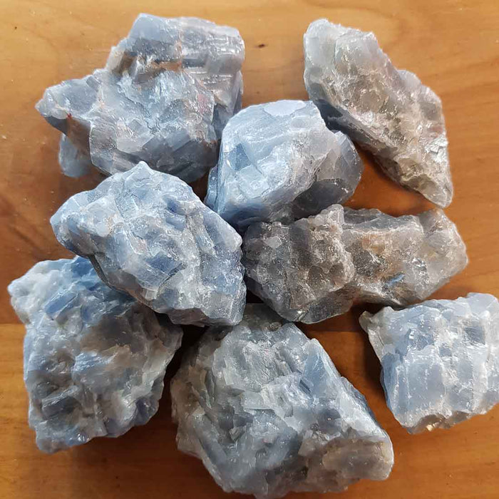 Blue Calcite Rough Rock (assorted. approx. 6.7-8x4.4-5.8cm)