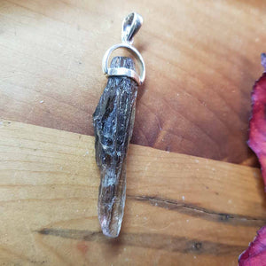 Scapolite Raw Pendant. (set in Sterling Silver)